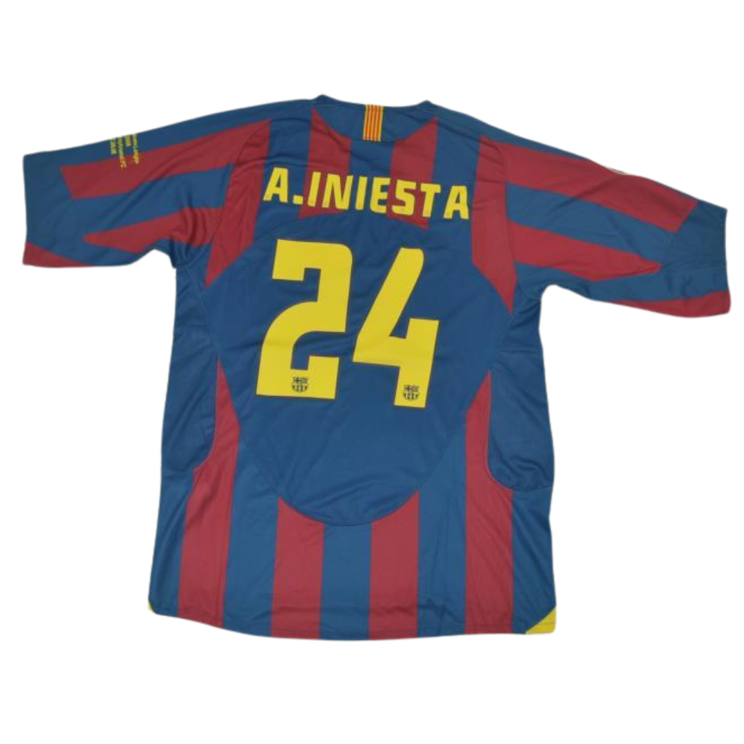 Camisa Barcelona Home 2006 - Versão Retrô "A.Iniesta" Nº 24