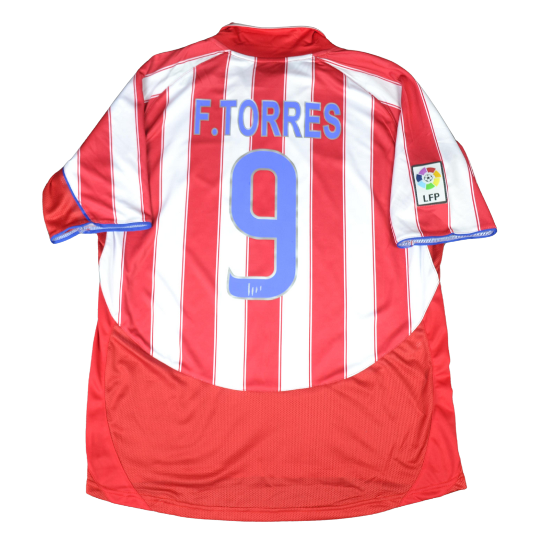 Camisa Atlético de Madrid Home 03/04 - Versão Retrô "F.Torres" Nº 9