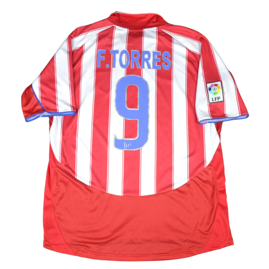 Camisa Atlético de Madrid Home 03/04 - Versão Retrô "F.Torres" Nº 9