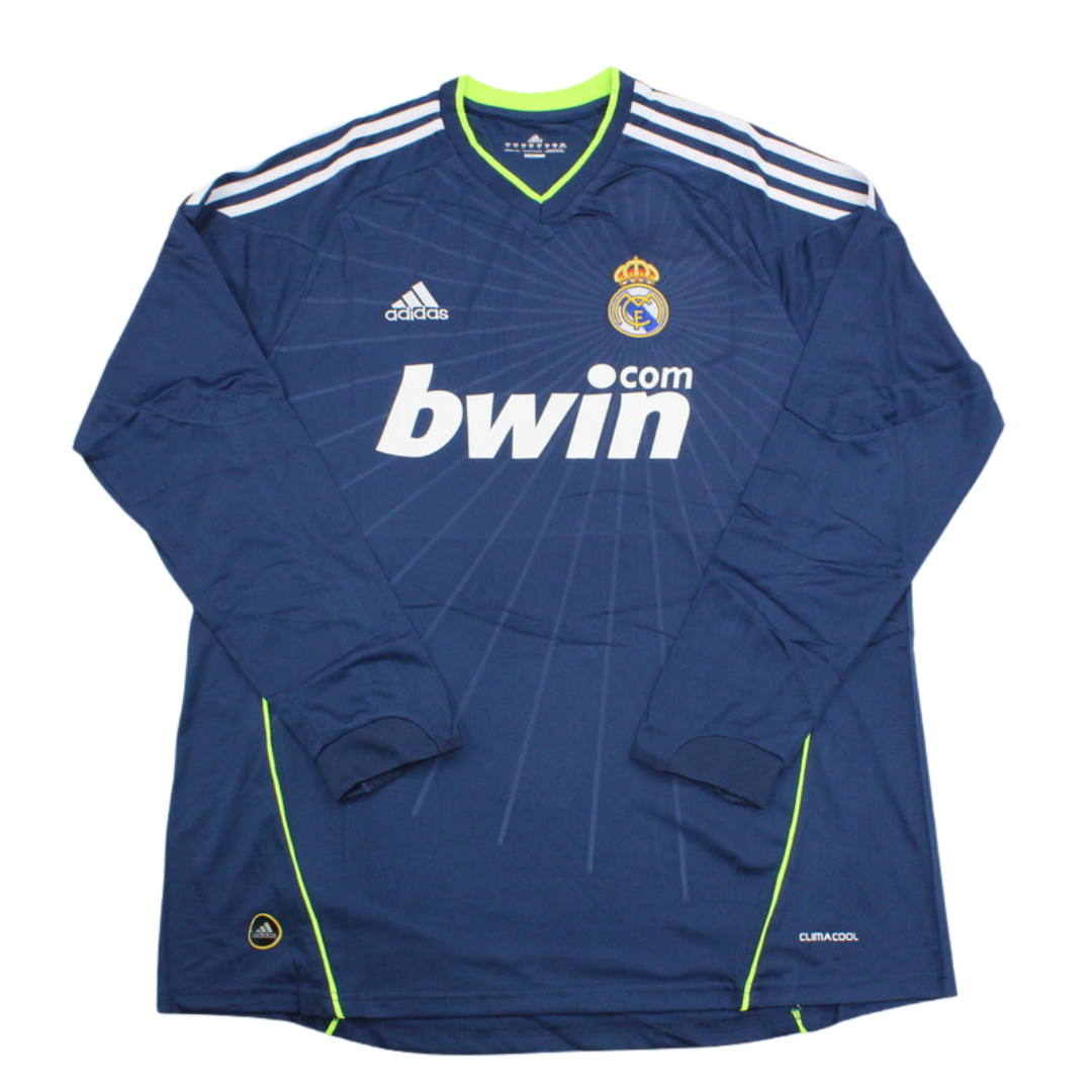 Camisa Real Madrid Manga Longa Away 10/11 - Versão Retrô
