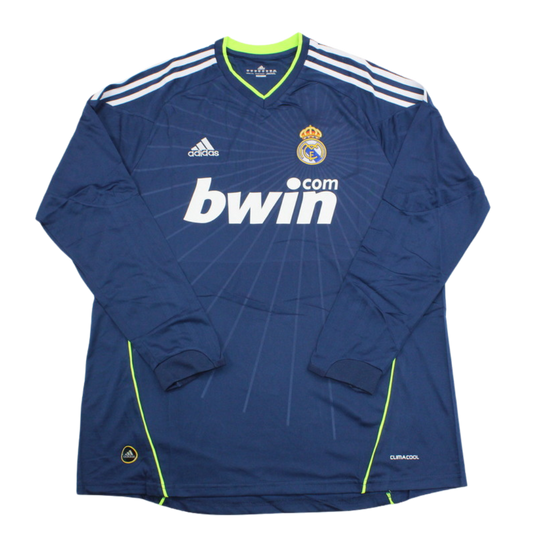 Camisa Real Madrid Manga Longa Away 10/11 - Versão Retrô