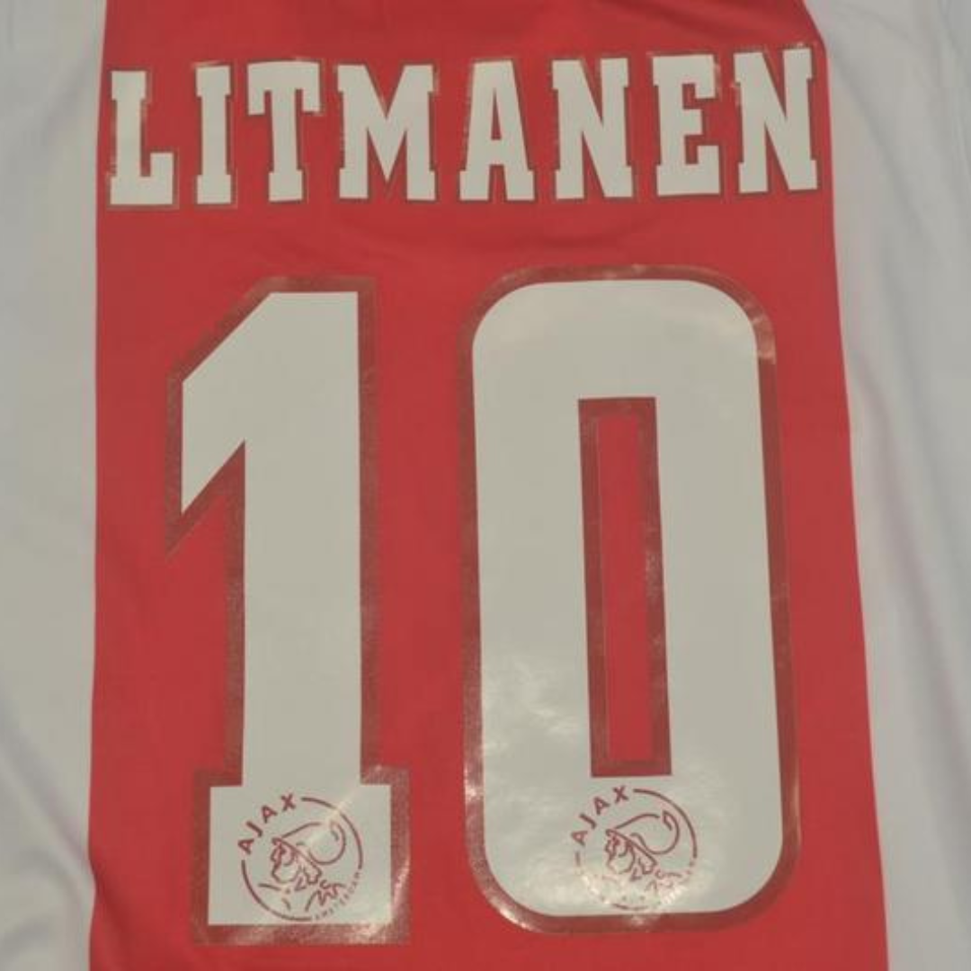 Camisa Ajax Home 97/99 - Versão Retrô "Litmanen" Nº 10