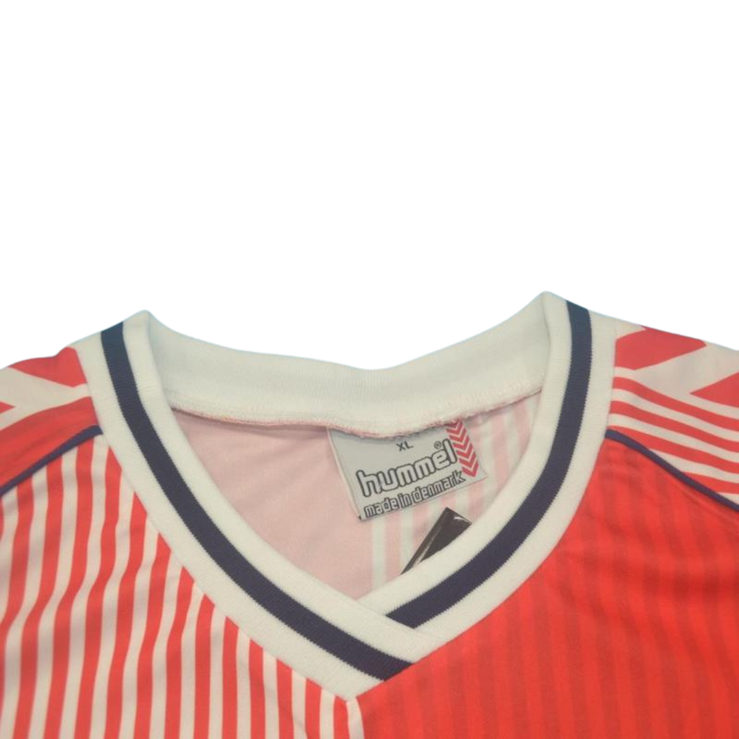 Camisa Dinamarca Home 1986 - Versão Retrô