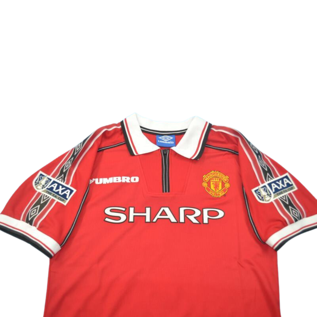 Camisa Manchester United Home 98/99 - Versão Retrô "Beckham" Nº 7