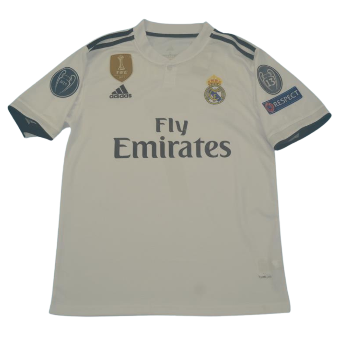 Camisa Real Madrid Home 18/19 - Versão Retrô "Victor Hugo" Nº 7