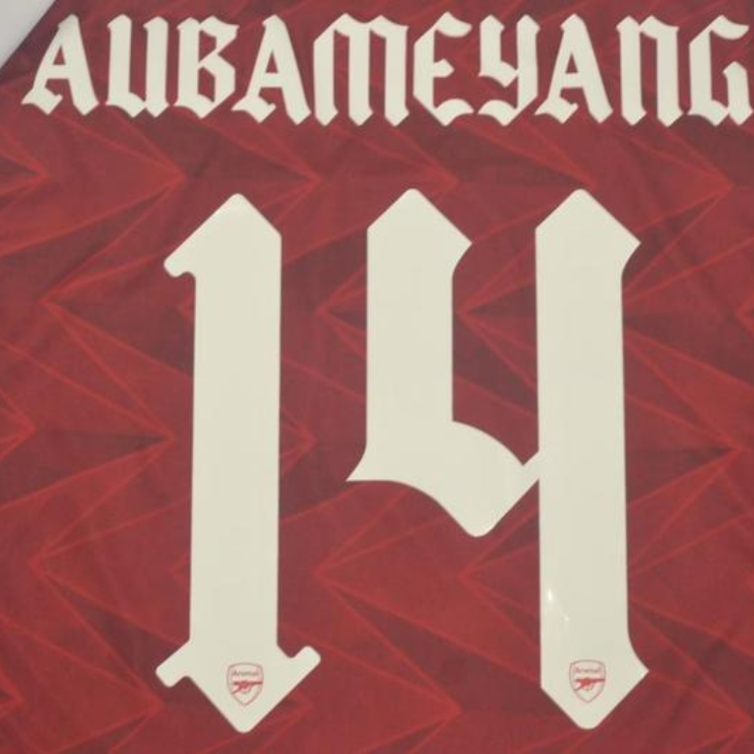 Camisa Arsenal FA Cup Final 2020 - Versão Retrô "Aubameyang" Nº 14
