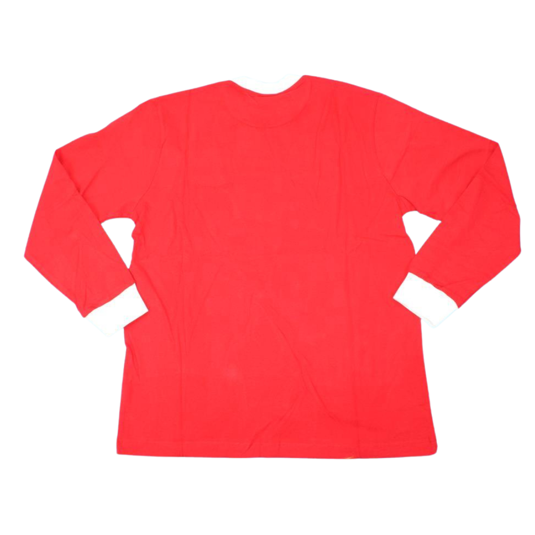 Camisa Manchester United Manga Longa Home 1963 - Versão Retrô