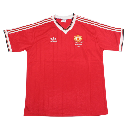 Camisa Manchester United FA Final Cup 1983  - Versão Retrô