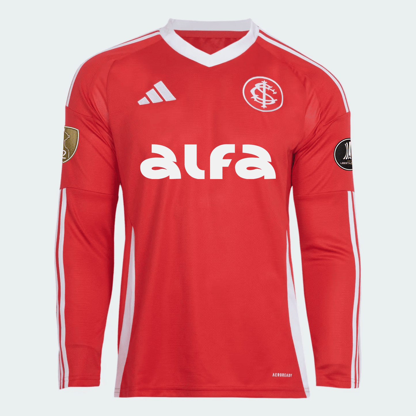 Camisa Internacional Manga Longa Home 25/26 - Com Patrocínios