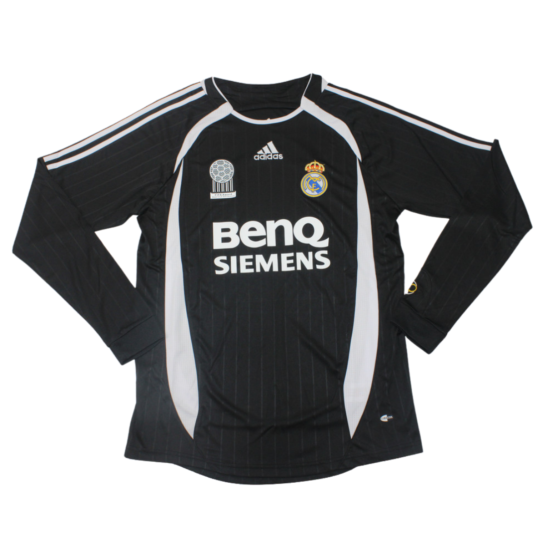 Camisa Real Madrid Manga Longa Away 06/07 - Versão Retrô