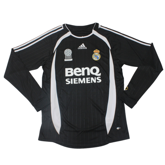 Camisa Real Madrid Manga Longa Away 06/07 - Versão Retrô