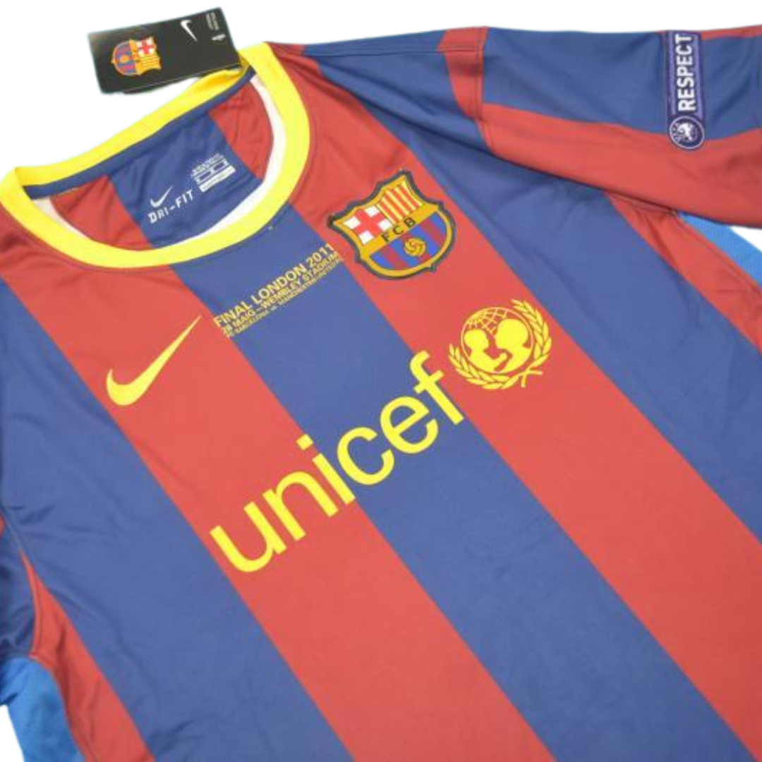 Camisa Barcelona UCL Final 2011 - Versão Retrô