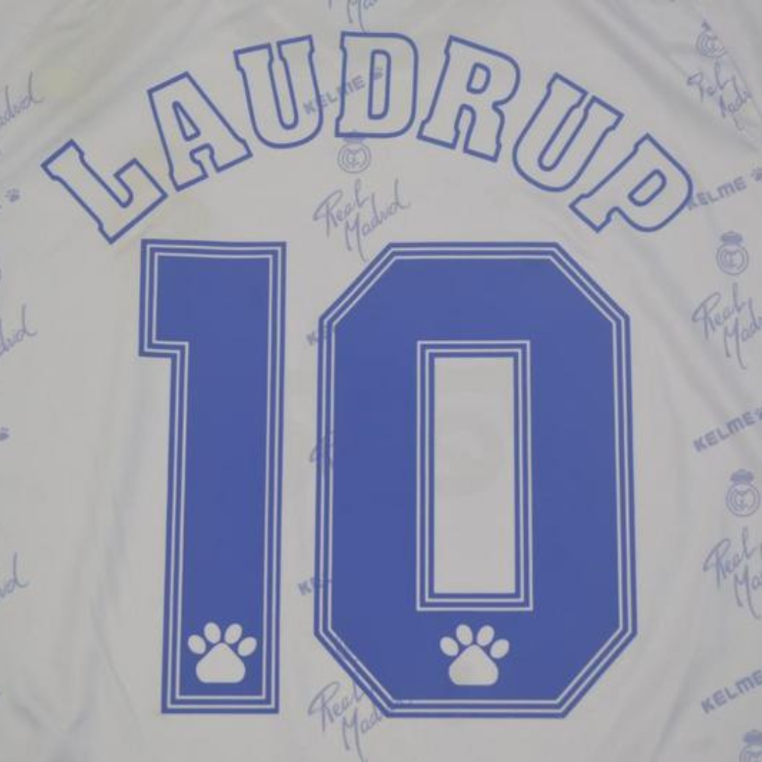 Camisa Real Madrid Home 94/96 - Versão Retrô "Laudrup" Nº 10