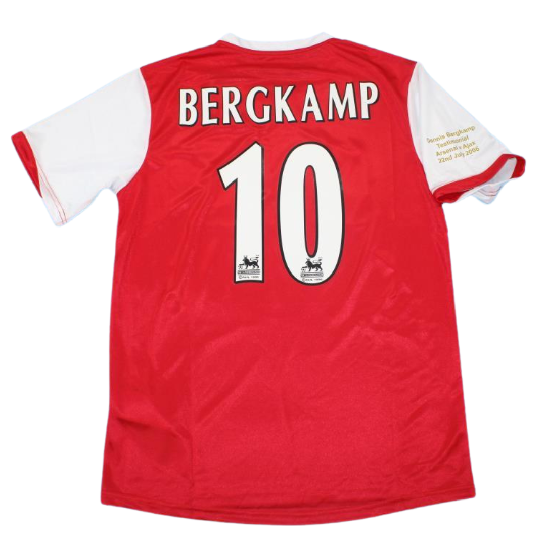 Camisa Arsenal Testimonal 06/08 - Versão Retrô "Bergkamp" Nº 10