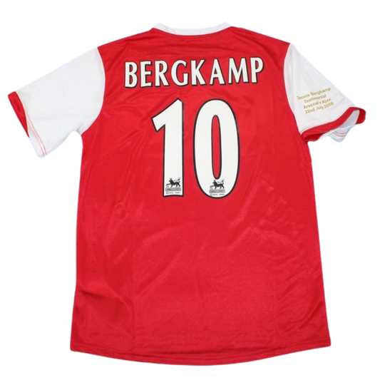 Camisa Arsenal Testimonal 06/08 - Versão Retrô "Bergkamp" Nº 10