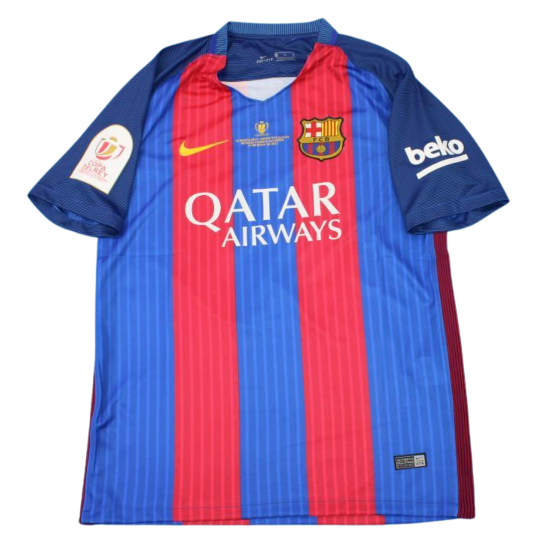 Camisa Barcelona Home 16/17 - Versão Retrô "Neymar Jr" Nº 11