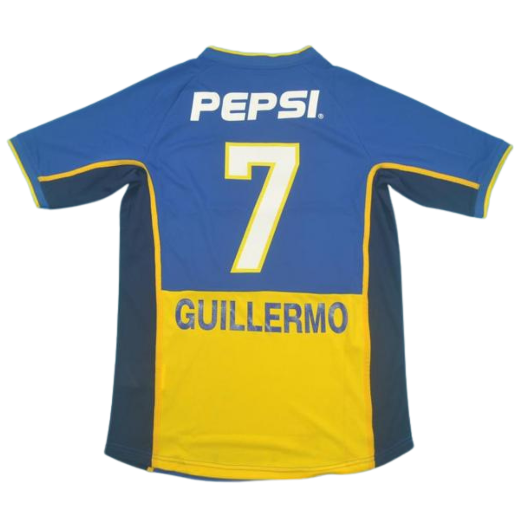 Camisa Boca Juniors Home 2002 - Versão Retrô "Guillermo" N° 7