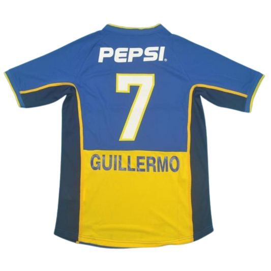 Camisa Boca Juniors Home 2002 - Versão Retrô "Guillermo" N° 7