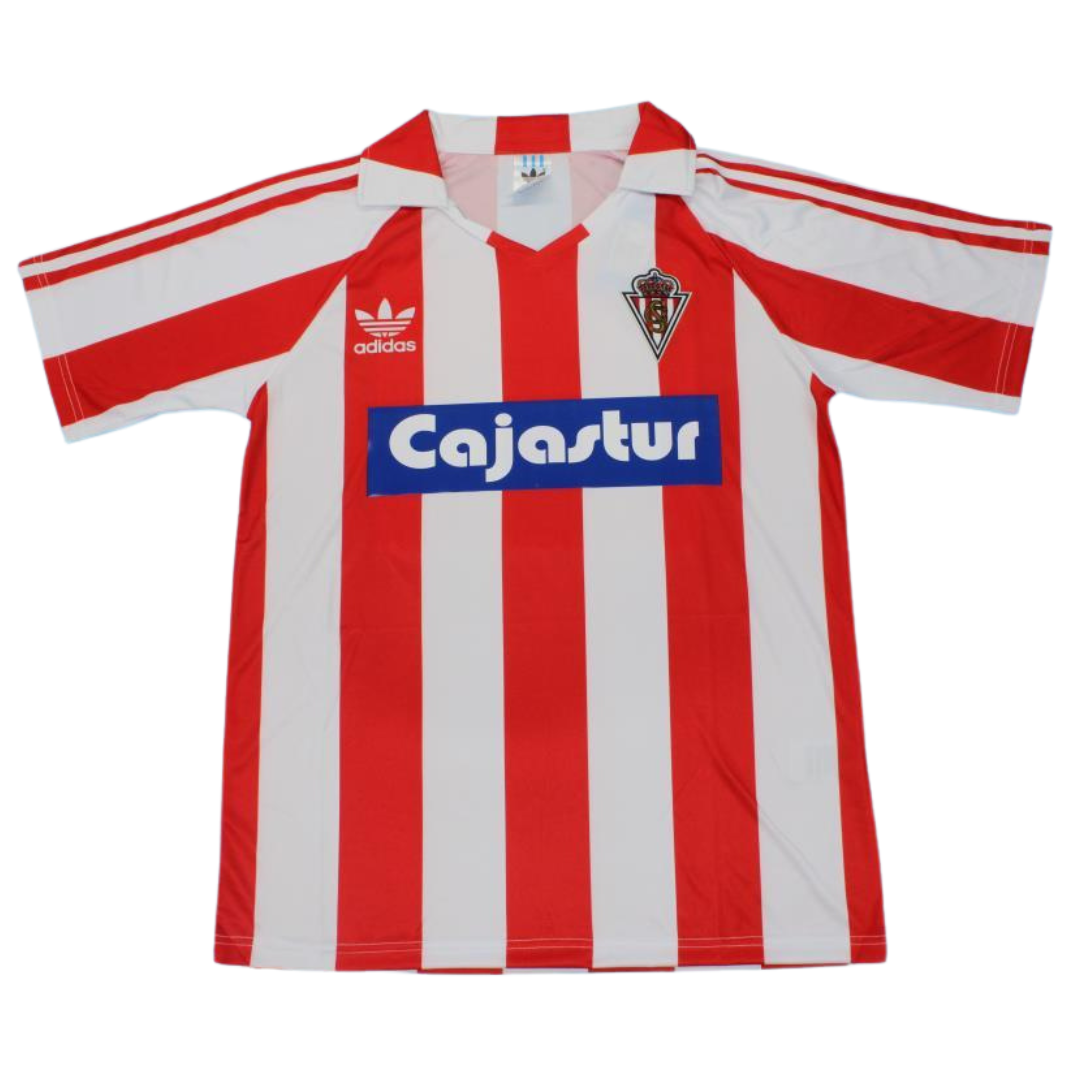 Camisa Real Sporting de Gijón Home 86/87 - Versão Retrô
