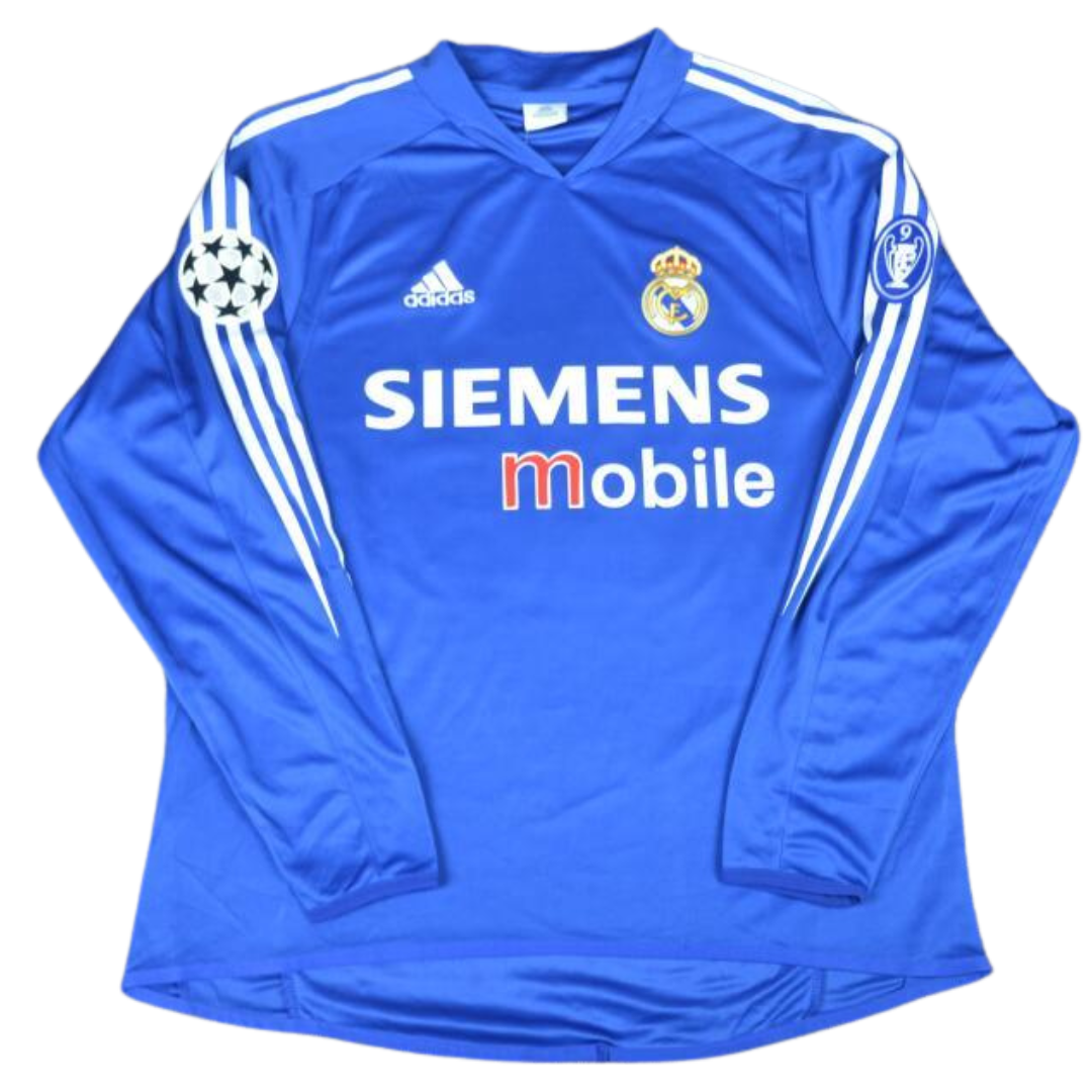 Camisa Real Madrid Manga Longa 04/05 - Versão Retrô "Beckham" Nº 23