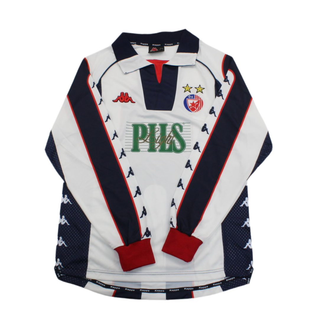 Camisa Estrela Vermelha Manga Longa Away 99/01 - Versão Retrô