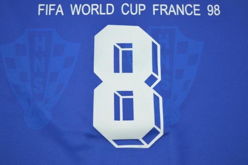Camisa Retrô Croacia Away Copa do Mundo Versão 1998 "Prosinečki" N°8