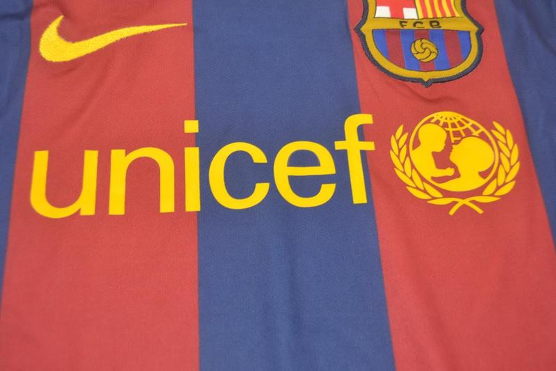 Camisa Barcelona Manga Longa Home 10/11 - Versão Retrô