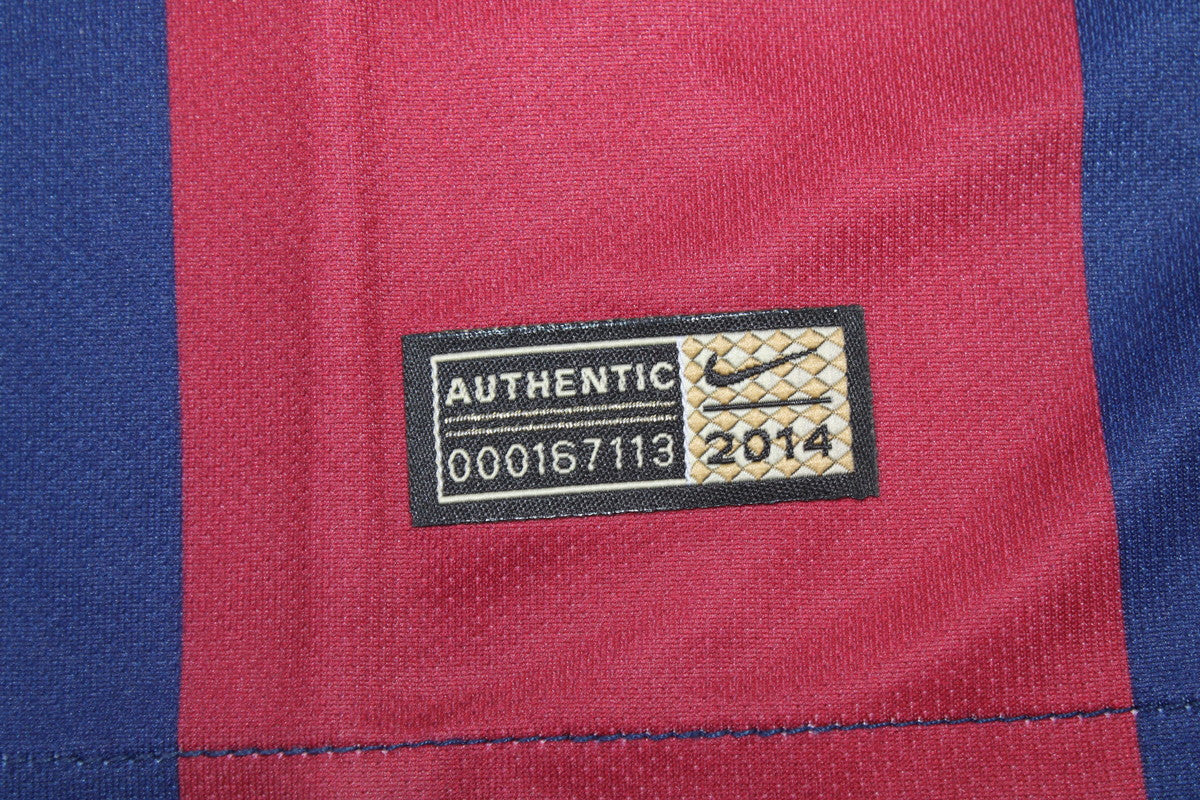 Camisa Barcelona Manga Longa Home 14/15 - Versão Retrô