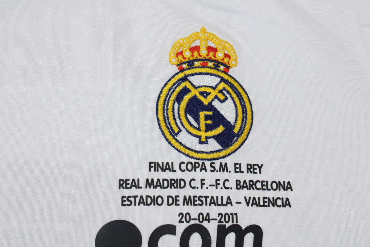 Camisa Real Madrid Manga Longa Home 10/11 - Versão Retrô
