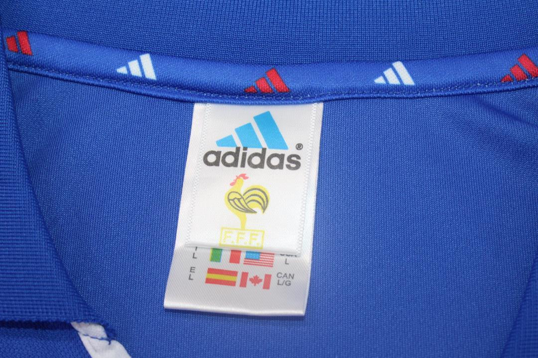 Camisa Retrô França Home Final Versão UEFA Europameisterschaft 2000 "Zidane" N°10
