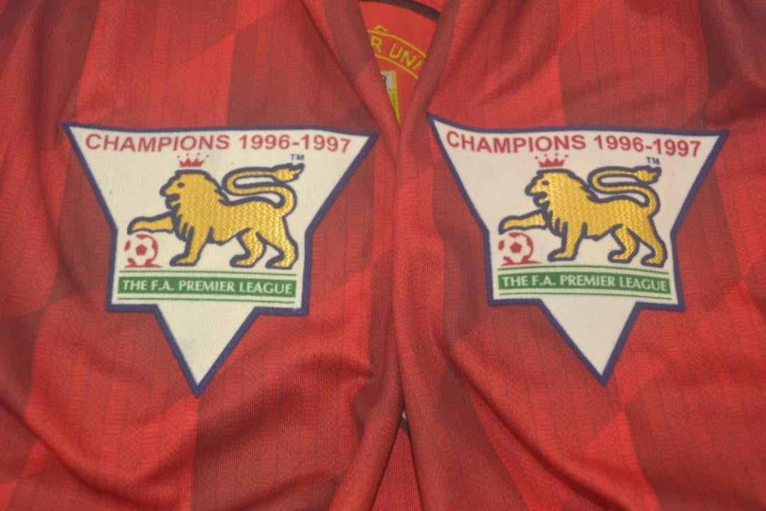Camisa Manchester United Manga Longa 96/97 - Versão Retrô "Cantona" Nº 7