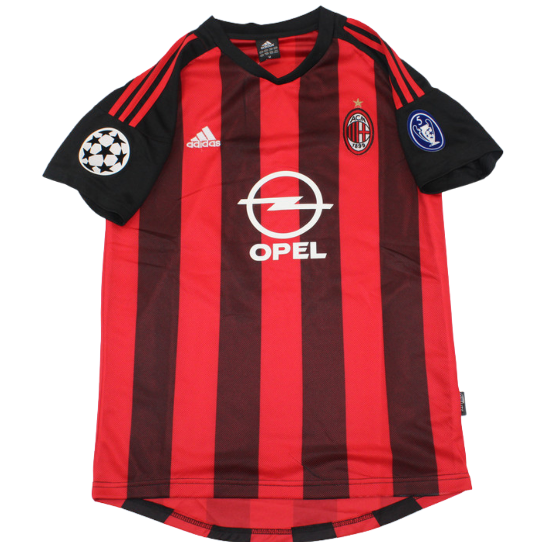 Camisa Retrô Milan Home UCL Versão 02/03 "Maldini" N°.3