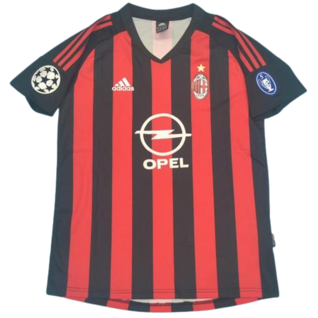 Camisa Retrô Milan Home UCL Versão 02/03 "Shevchenko" N°.7