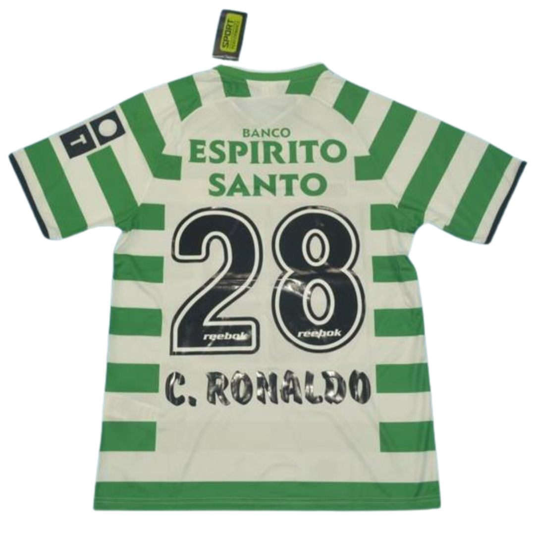 Camisa Sporting Home 02/03 - Versão Retrô "Cristiano Ronaldo" Nº 28