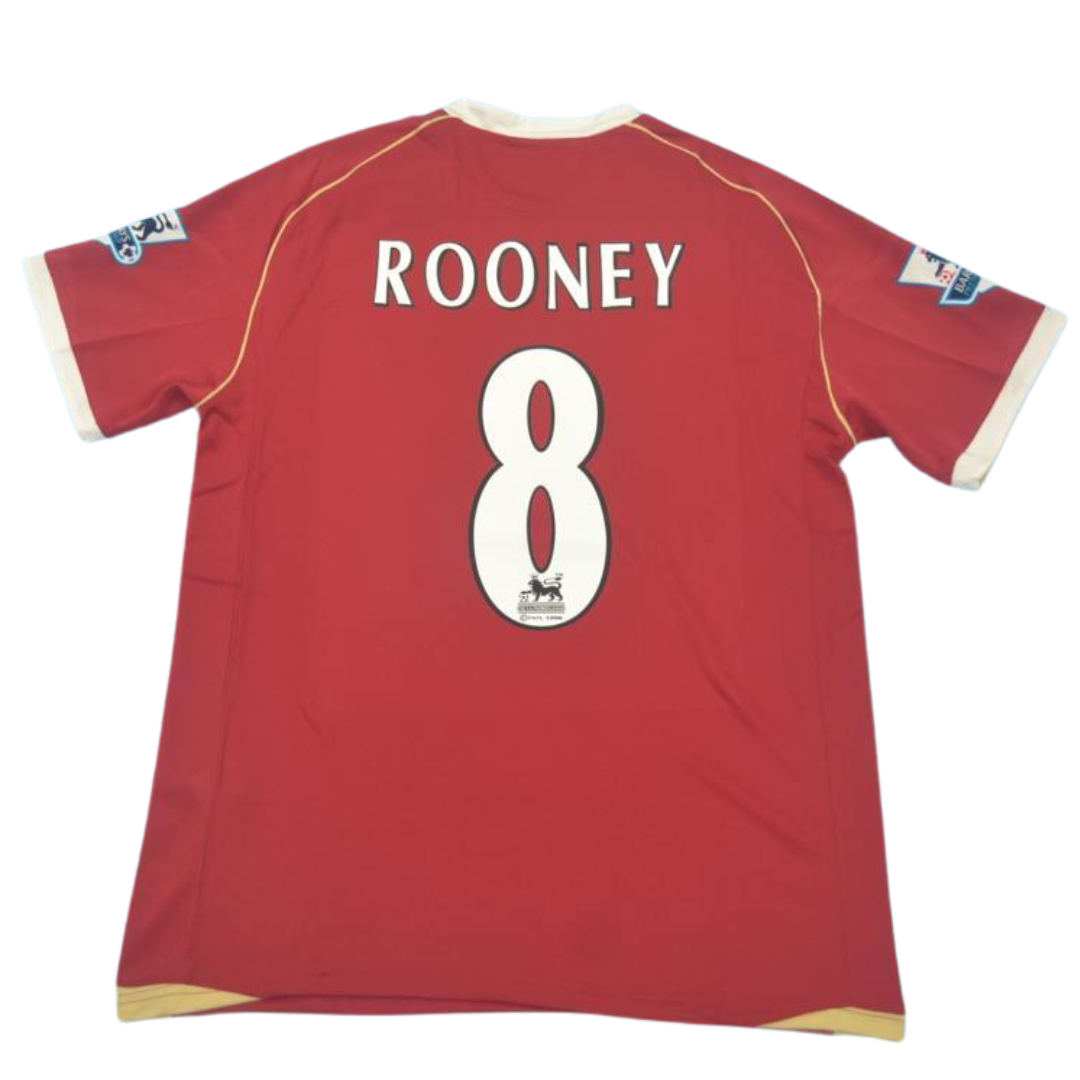 Camisa Manchester United Home 06/07 - Versão Retrô "Rooney" Nº 8