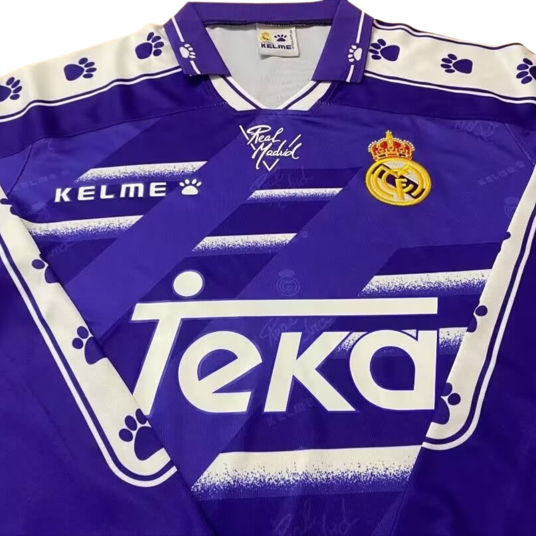 Camisa Real Madrid Manga Longa Away 94/96 - Versão Retrô