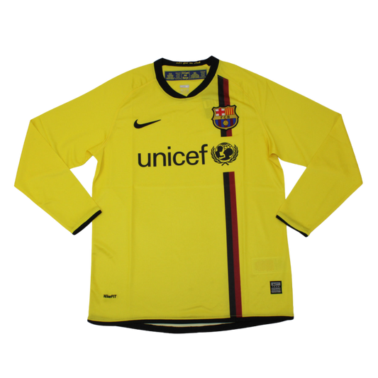 Camisa Barcelona Manga Longa Away 08/09 - Versão Retrô