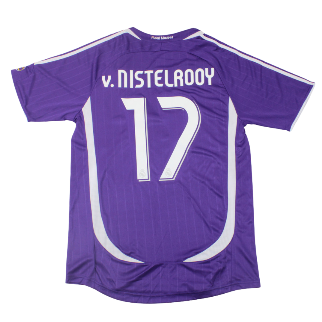 Camisa Real Madrid Away 06/07 - Versão Retrô "v.Nisteladoy" Nº 17