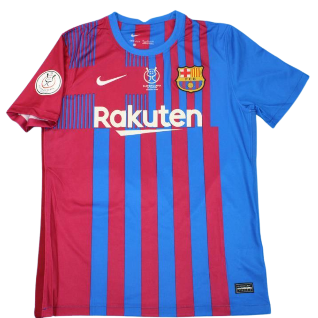 Camisa Barcelona Home 21/22 - Versão Retrô "F. De Jong" Nº 21