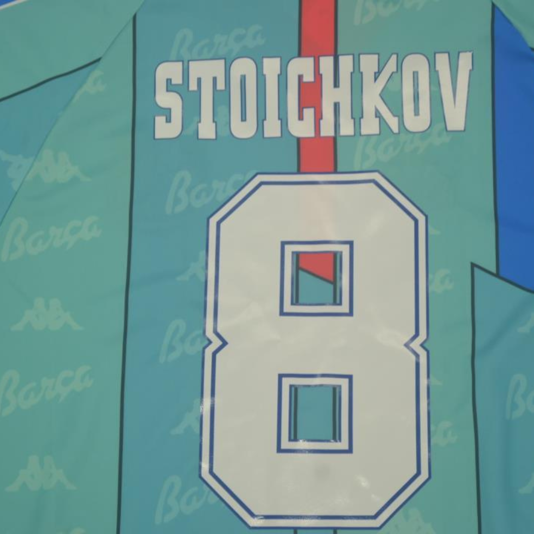 Camisa Barcelona Manga Longa 96/97 - Versão Retrô "Stoichkov" Nº 8