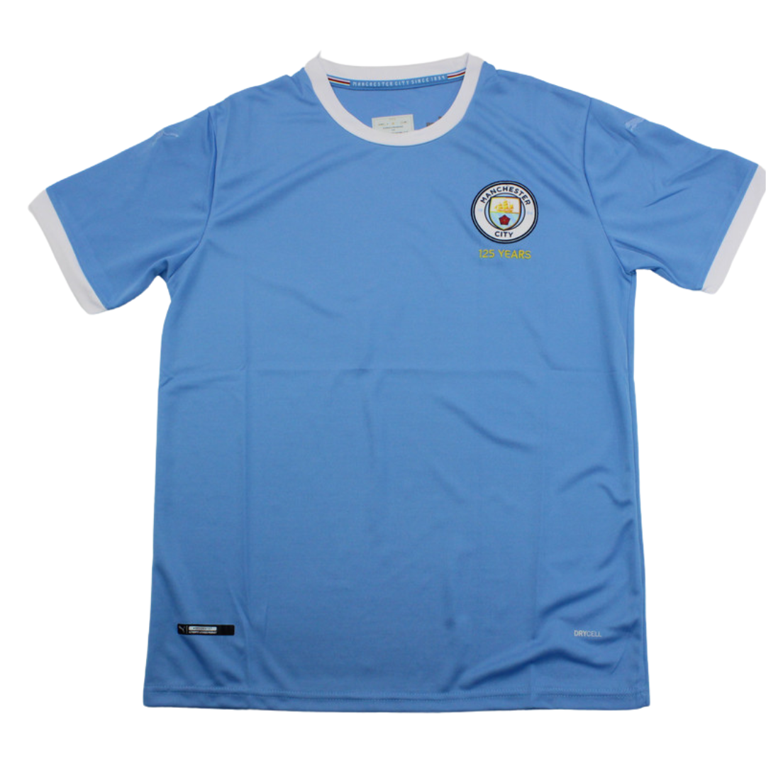 Camisa Manchester City 125 Anos 23/24 - Versão Retrô