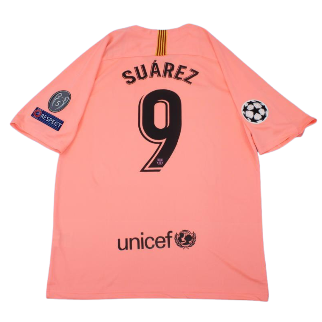 Camisa Barcelona Third Away 18/19 - Versão Retrô "Suárez" Nº 9