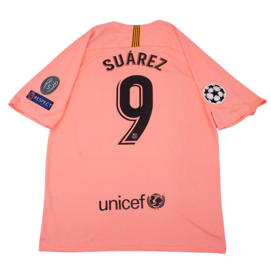 Camisa Barcelona Third Away 18/19 - Versão Retrô "Suárez" Nº 9