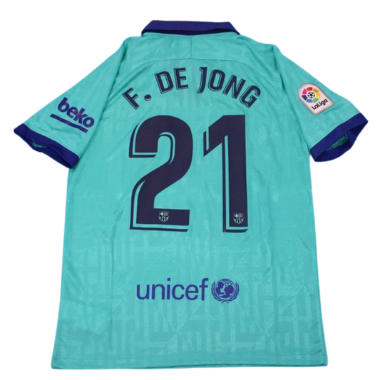 Camisa Barcelona Third Away 19/20 - Versão Retrô "F. de Jong" Nº 21