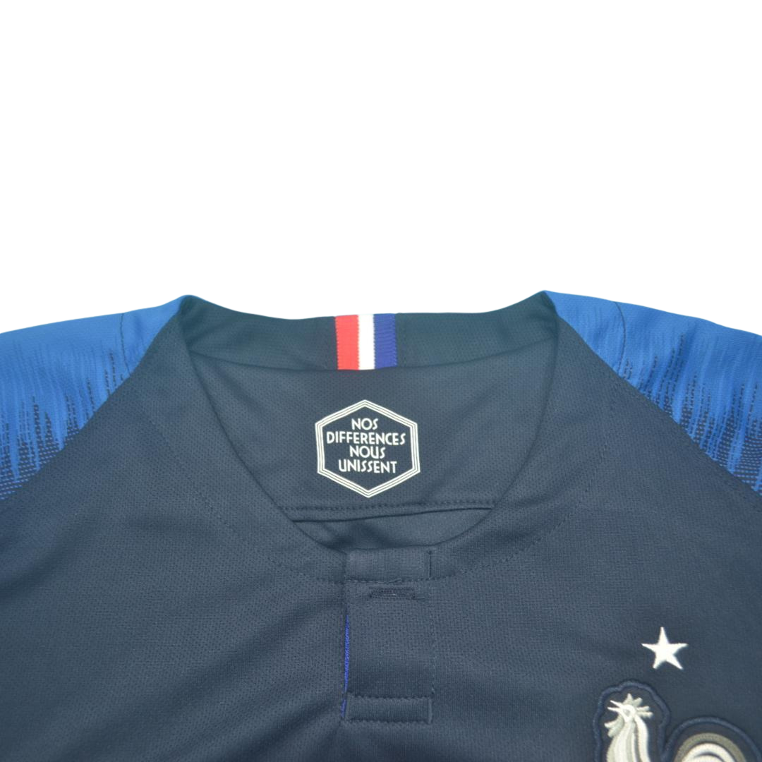 Camisa Retrô França Home Copa do Mundo Versão 2018 "Mbappe" N°. 10