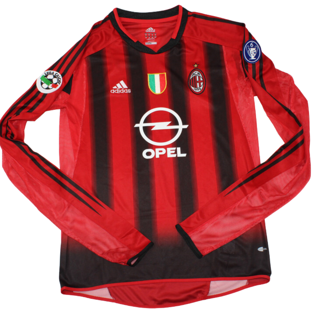 Camisa Milan Manga Longa 04/05 - Versão Retrô "Shevchenko" Nº 7