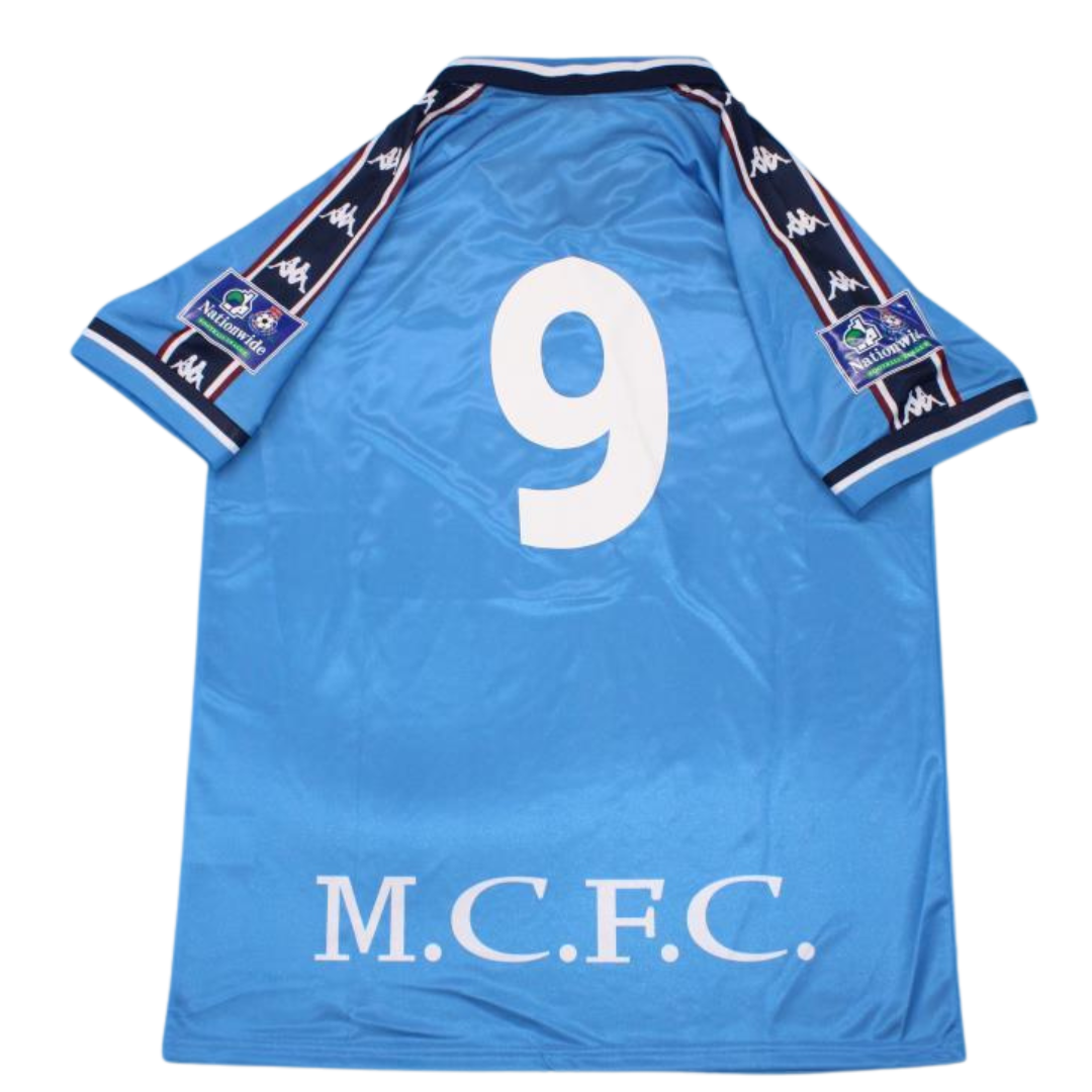 Camisa Manchester City Home 98/99 - Versão Retrô Nº 9