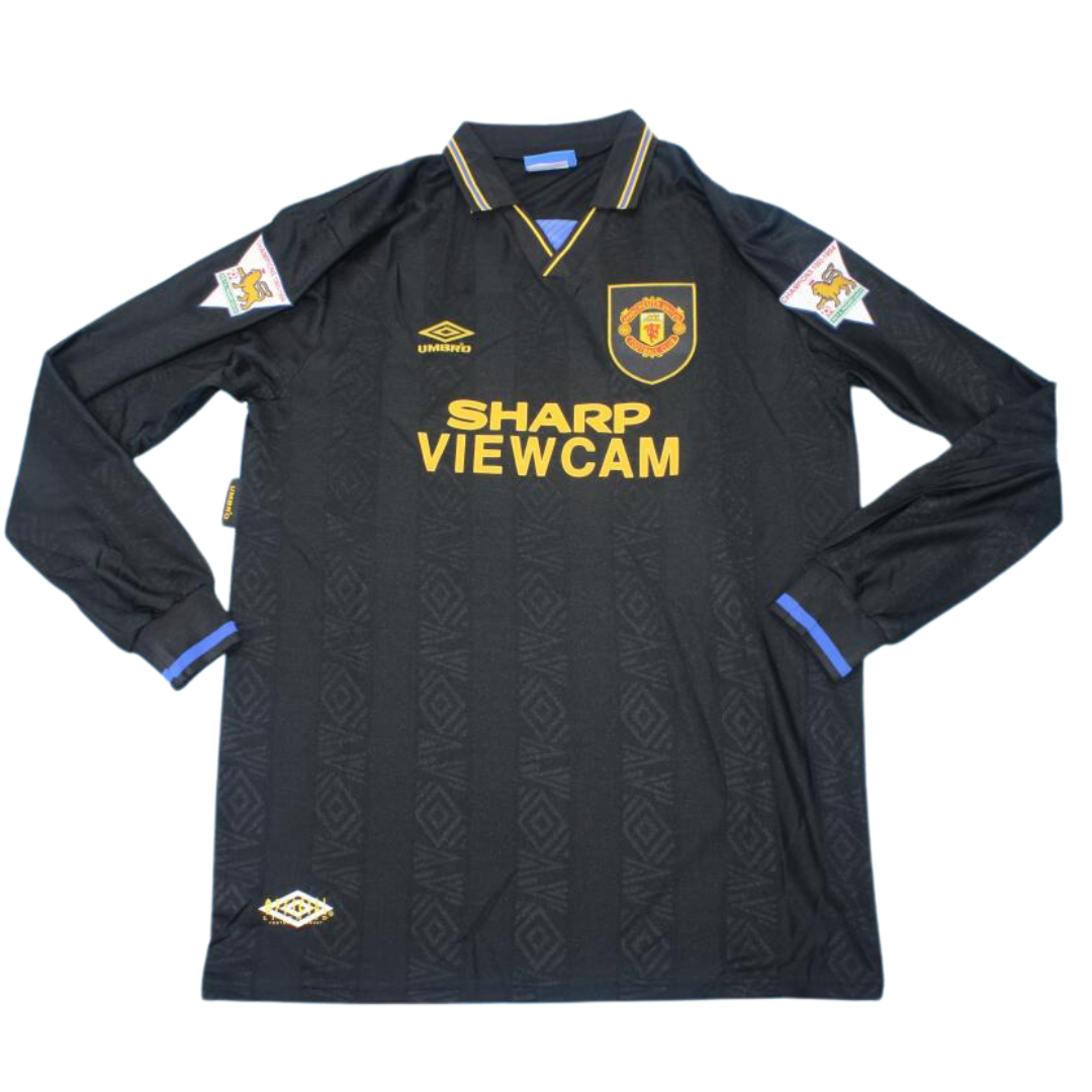 Camisa Manchester United Manga Longa 93/94 - Versão Retrô "Cantona" Nº 7