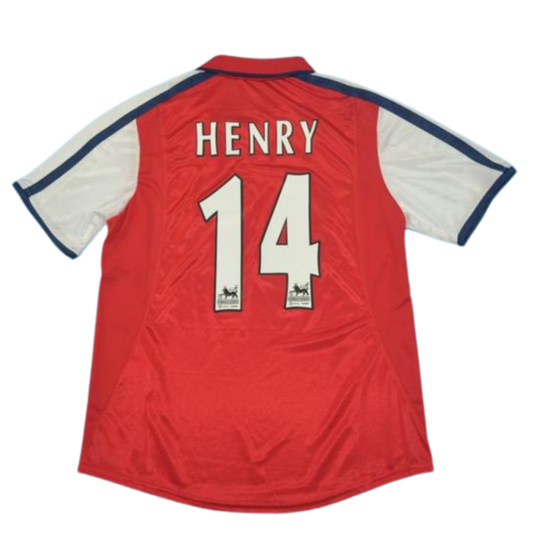 Camisa Arsenal Home 00/02 - Versão Retrô "Henry" Nº 14