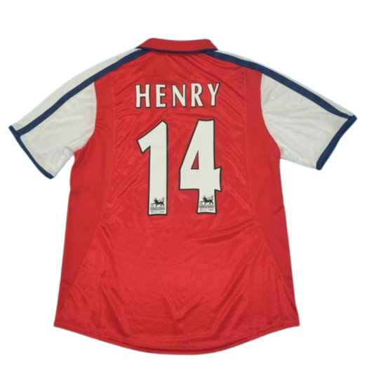 Camisa Arsenal Home 00/02 - Versão Retrô "Henry" Nº 14
